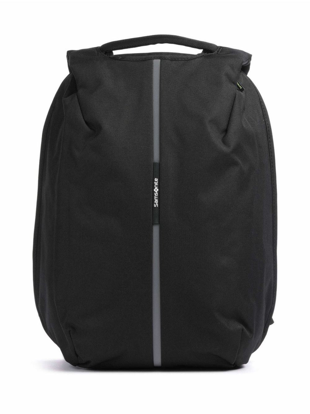 Samsonite Securipack Black Backpack with Reflective Center Stripe